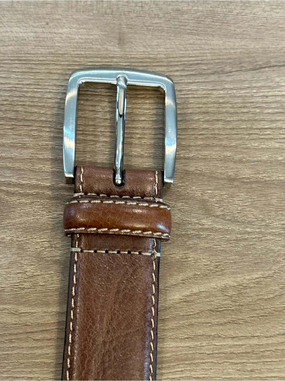 Kirkland Signature Italian Full Grain Leather Belt Brown Size 38
